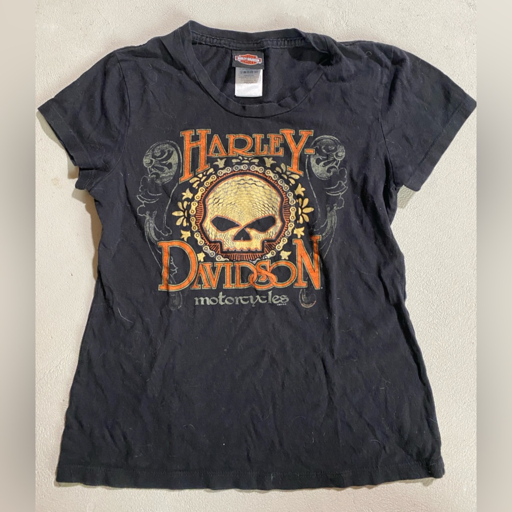 Harley-Davidson Black Graphic T-Shirt for women